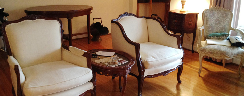 South Florida Estate & Antique Sales Service Two antique chairs and other furniture from an estate sale