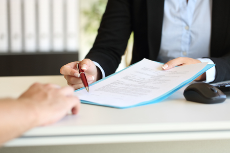 signing an estate sale company contract